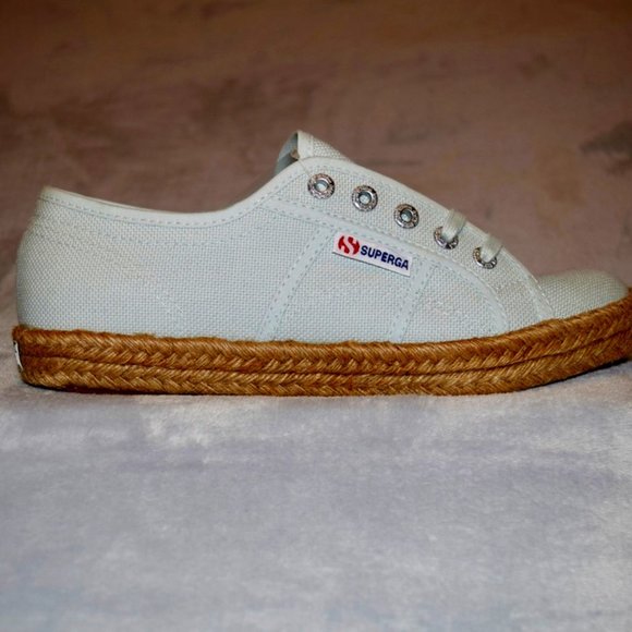 Superga Light Azure Espadrille Sneaker New in Box - Picture 4 of 10